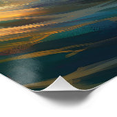 Poster Bernedoodle Beach Surf Peinture (Coin)