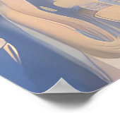 Poster Bernedoodle Chien équitation Moto Noël (Coin)