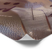 Poster Bernedoodle Chien équitation Moto Noël (Coin)