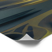 Poster Bernedoodle Noël Festival Voyage (Coin)