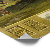 Poster Berner Bernese Oberland Suisse Vintage voyage (Coin)