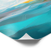 Poster Bernese Mountain Beach Surf Paining (Coin)