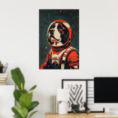 Poster Bernese Mountain Dog Astronaut Poster, Bernese (Bureau à domicile)