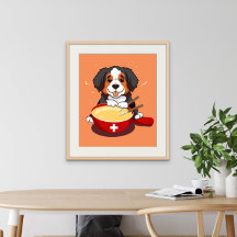 Bernese Mountain Dog Mange Fondue