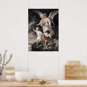 Poster Bernhard Plockhorst - L'Ange Gardien (Cuisine)