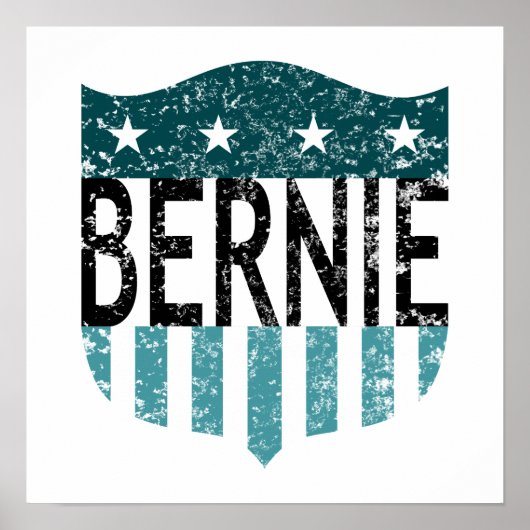 Poster BERNIE étoiles et rayures (Devant)