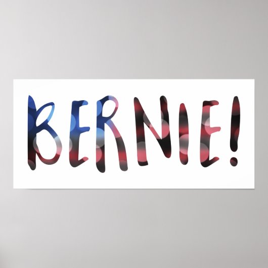 Poster bernie sanders bokeh (Devant)