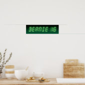 Poster Bernie Sanders Digital Readout (Cuisine)