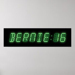 Poster Bernie Sanders Digital Readout