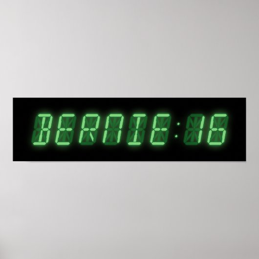 Poster Bernie Sanders Digital Readout (Devant)