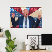 Poster Bernie Sanders "Pas à vendre" (Bureau à domicile)