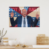 Poster Bernie Sanders "Pas à vendre" (Cuisine)