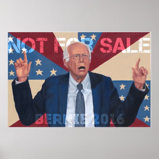 Poster Bernie Sanders "Pas à vendre" (Devant)