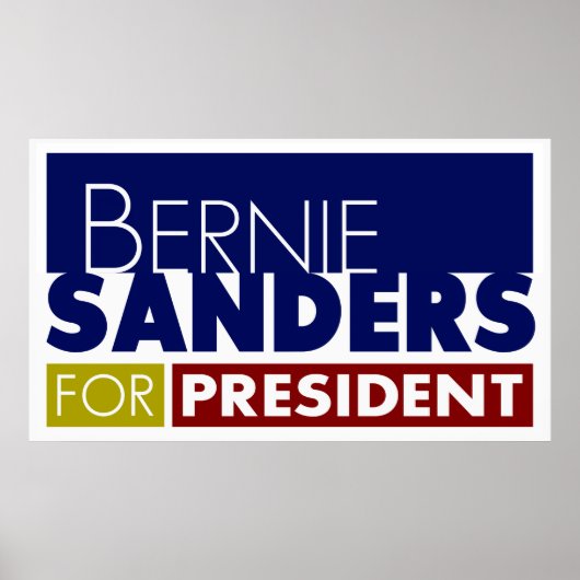 Poster Bernie Sanders pour l'affiche du président V1 (Devant)