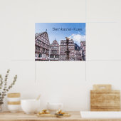 Poster Bernkastel-Kues Façades historiques Allemagne Souv (Cuisine)