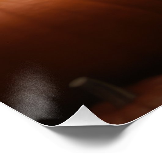 Poster Bernois Montagne Chiot Automne Citrouille (Coin)