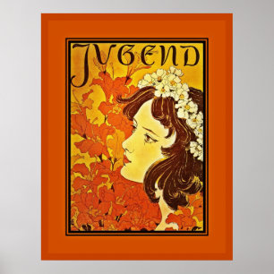 Poster  beroemde kunstenaars Duitsland Jeugd