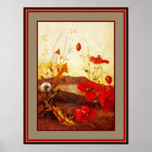 Poster Beroemde Kunstenaars 'Poppies' olieverf op