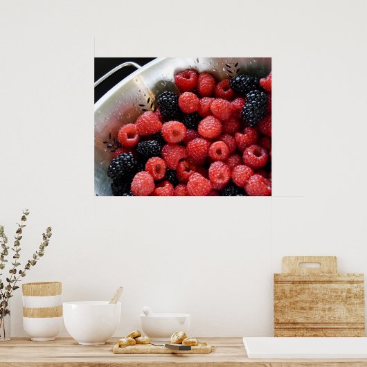 Poster Berries en Colander 03 (Cuisine)