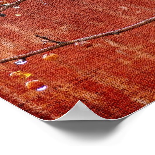 Poster Berries et Grange (Coin)