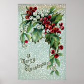 Poster Berries Holly et Mistletoe (Devant)