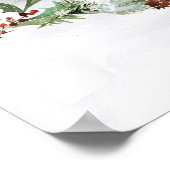 Poster Berry d'hiver, oiseaux et neige (Coin)