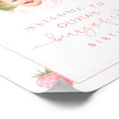 Poster Berry First Birthday Photo Welcome (Coin)