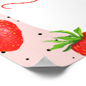 Poster Berry First Birthday Strawberry Girl Welcome (Coin)