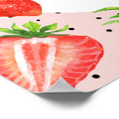 Poster Berry First Birthday Strawberry Girl Welcome (Coin)