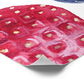 Poster Berry First Strawberry 1er fête d'anniversaire Bie (Coin)