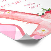 Poster Berry fraise 1er anniversaire Jalon de fête (Coin)