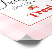 Poster Berry fraise Anniversaire sont doux prendre plaisi (Coin)