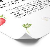 Poster Berry fraise Premier anniversaire heure Capsule (Coin)