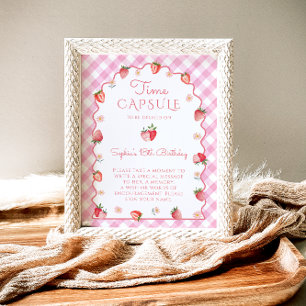 Poster Berry fraise Sweet Wavy Temps Capsule Anniversaire