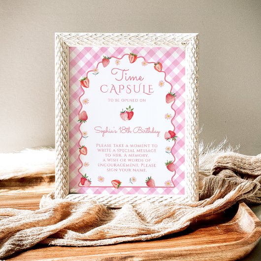 Poster Berry fraise Sweet Wavy Temps Capsule Anniversaire