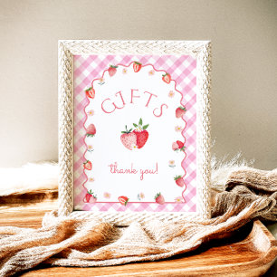 Poster Berry Premier anniversaire de fraises cadeaux