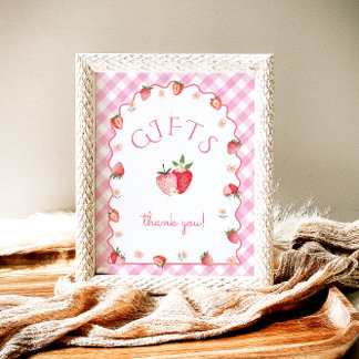 Poster Berry Premier anniversaire de fraises cadeaux