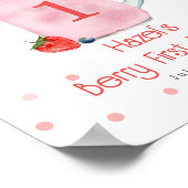 Poster Berry Premier anniversaire Fraise Smoothie (Coin)