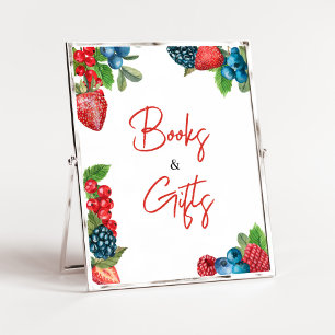Poster Berry Sweet Baby shower d'été Livres et cadeaux
