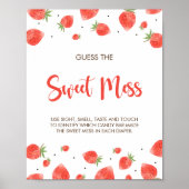 Poster Berry Sweet Baby shower Devine Le doux signe de la (Devant)