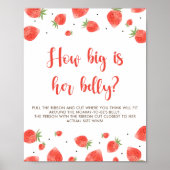 Poster Berry Sweet Baby shower Jeu Signe De La Grosse Ven (Devant)