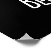 Poster Berry Sweet Funny Pun de fraise Dark BG (Coin)