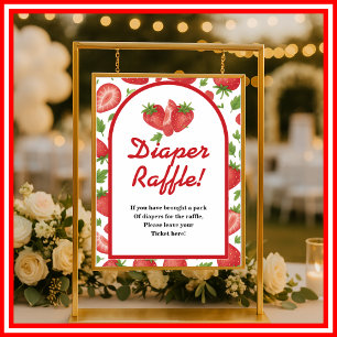 Poster Berry Sweet   Panneau de tirage au sort de couches