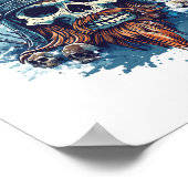 Poster Berserker crâne viking (Coin)