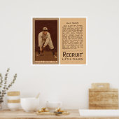 Poster Bert Daniels Yankees Baseball 1912 (Cuisine)