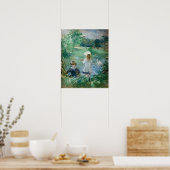 Poster Berthe Morisot - À côté d'un lac (Cuisine)