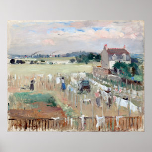 Poster Berthe Morisot accroche la blanchisserie à sec