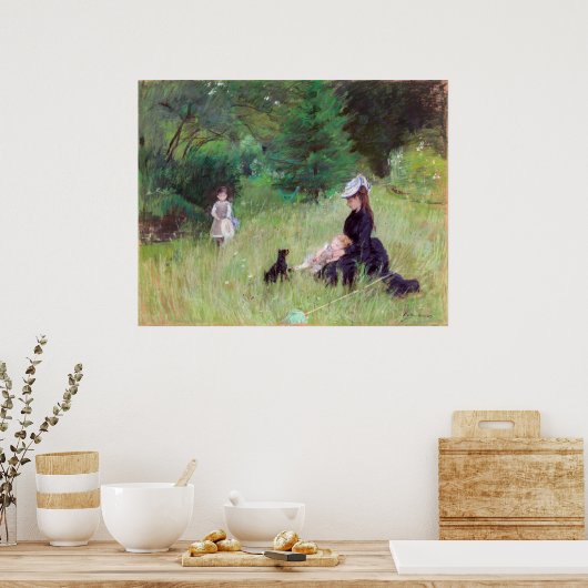 Poster Berthe Morisot - Dans un parc (Cuisine)