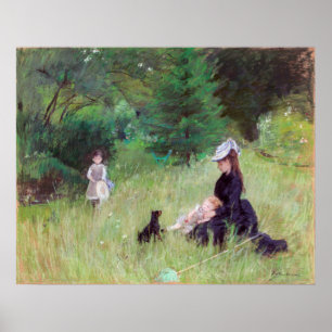 Poster Berthe Morisot - Dans un parc