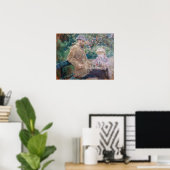 Poster Berthe Morisot - Eugene Manet avec sa fille (Bureau à domicile)